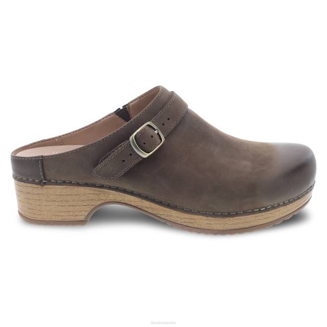 mules y slip-ons Dansko 4FJX165 baya mujer nubuck bruñido en forma de seta - Image 2