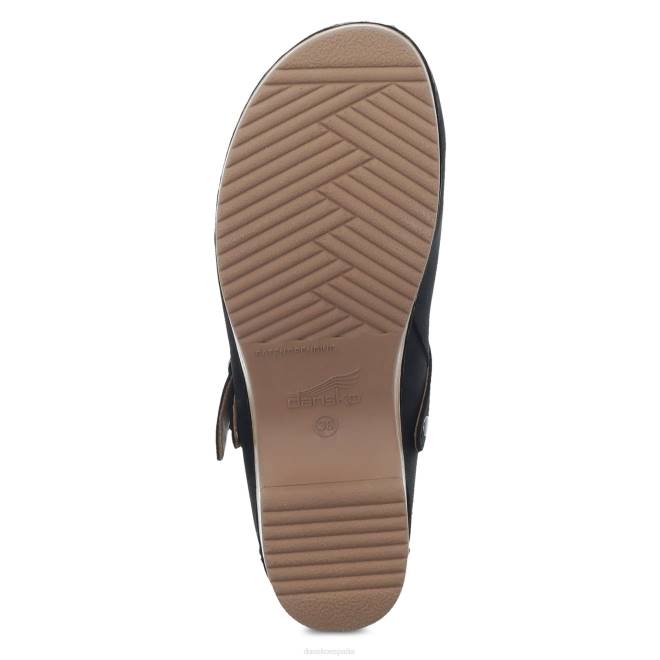 mules y slip-ons Dansko 4FJX166 baya mujer nubuck negro bruñido - Image 6