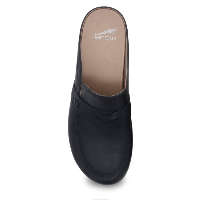 mules y slip-ons Dansko 4FJX174 bel mujer pull up aceitado negro - Image 5