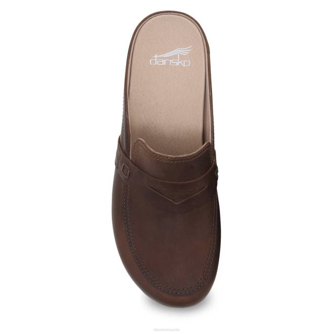 mules y slip-ons Dansko 4FJX175 bel mujer marrón aceitado pull up - Image 5