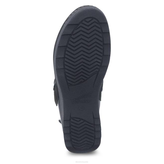 mules y slip-ons Dansko 4FJX183 caia mujer Nubuck molido negro - Image 6