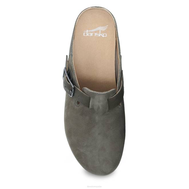 mules y slip-ons Dansko 4FJX184 caia mujer nubuck topo molido - Image 5