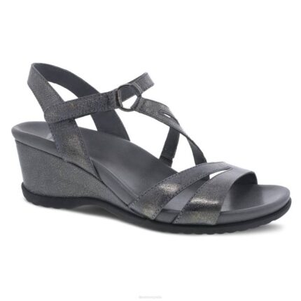 sandalias Dansko 4FJX115 adison mujer peltre metalizado envejecido