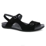 sandalias Dansko 4FJX118 jordyn mujer nubuck negro