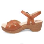 sandalias Dansko 4FJX119 estación mujer camello de grano completo - Image 2