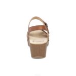 sandalias Dansko 4FJX119 estación mujer camello de grano completo - Image 4