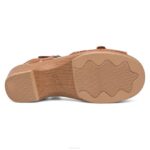 sandalias Dansko 4FJX119 estación mujer camello de grano completo - Image 6