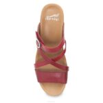 sandalias Dansko 4FJX125 Ana mujer cuero vidriado rojo - Image 5