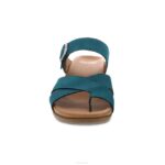 sandalias Dansko 4FJX129 Aubree mujer nubuck verde azulado - Image 3