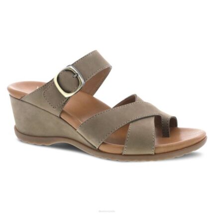 sandalias Dansko 4FJX131 Aubree mujer nubuck topo