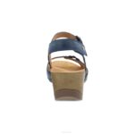sandalias Dansko 4FJX132 Tricia mujer azul fresado bruñido - Image 4
