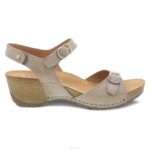 sandalias Dansko 4FJX133 Tricia mujer lino fresado bruñido - Image 2