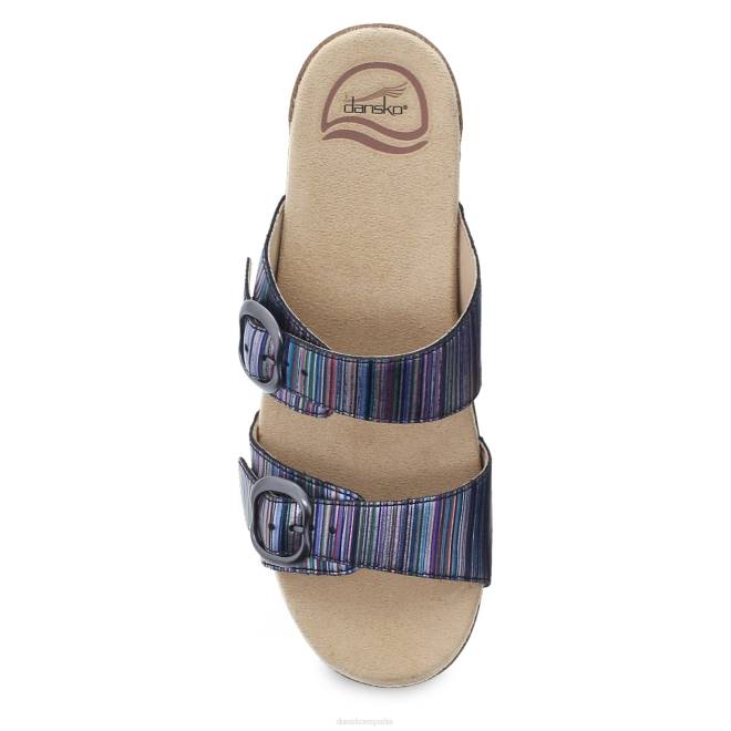 sandalias Dansko 4FJX136 raya metalica sophie mujer cuero con rayas metalizadas - Image 5