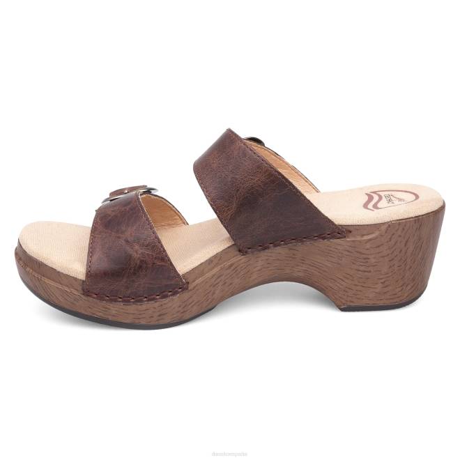 sandalias Dansko 4FJX138 Sophie mujer tirón de la vendimia de la teca - Image 2