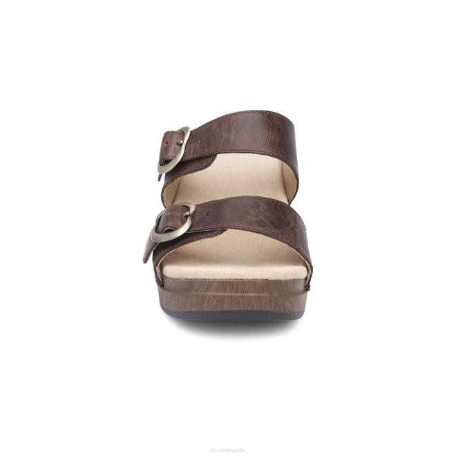 sandalias Dansko 4FJX138 Sophie mujer tirón de la vendimia de la teca - Image 3
