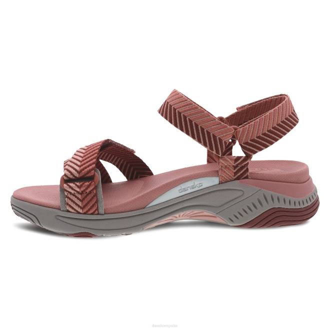 sandalias Dansko 4FJX69 Racquel mujer correa de espiga rosa - Image 2