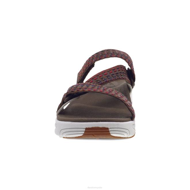 sandalias Dansko 4FJX73 rosetón mujer correas múltiples marrones - Image 4
