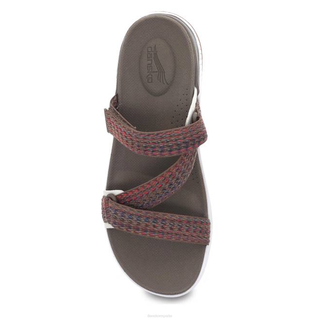 sandalias Dansko 4FJX73 rosetón mujer correas múltiples marrones - Image 6