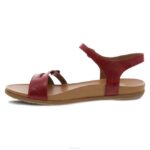 sandalias Dansko 4FJX87 janelle mujer cuero vidriado rojo - Image 4