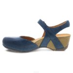 sandalias Dansko 4FJX97 tiffani mujer azul fresado bruñido - Image 2