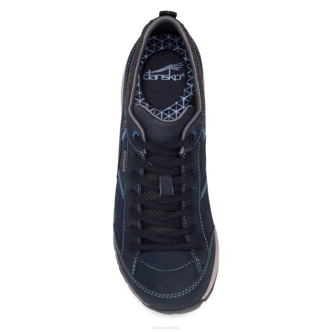zapatillas de deporte y al aire libre Dansko 4FJX207 cachemir mujer Nubuck molido azul marino - Image 5