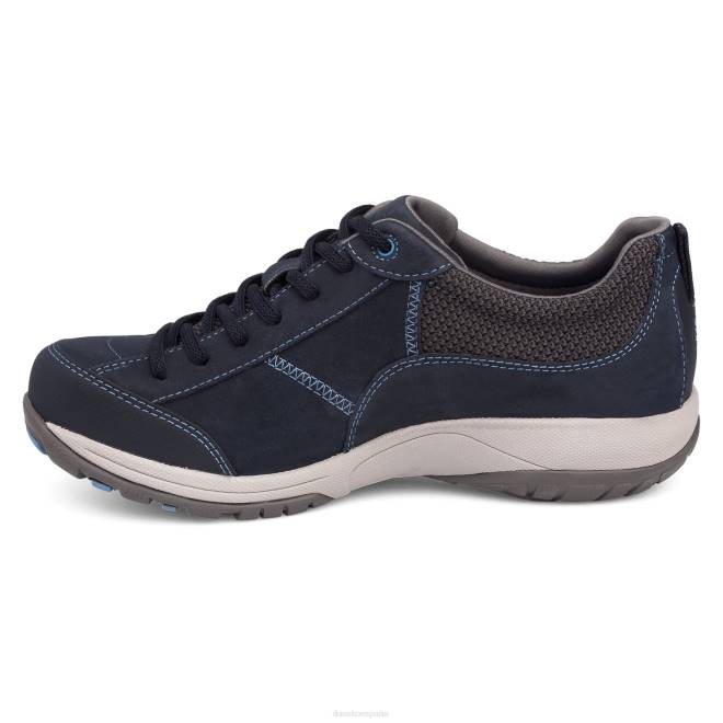 zapatillas de deporte y al aire libre Dansko 4FJX210 Paisley ancho mujer Nubuck molido azul marino - Image 2