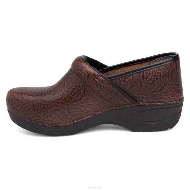 zuecos Dansko 4FJX12 XP 2.0 mujer marrón floral labrado - Image 2