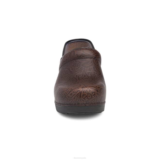 zuecos Dansko 4FJX12 XP 2.0 mujer marrón floral labrado - Image 3