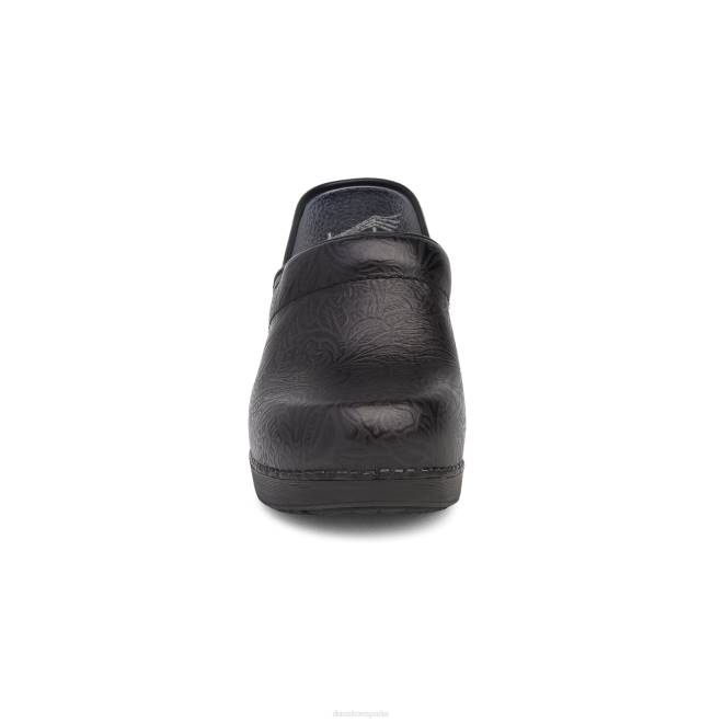 zuecos Dansko 4FJX4 XP 2.0 mujer estampado floral negro - Image 3