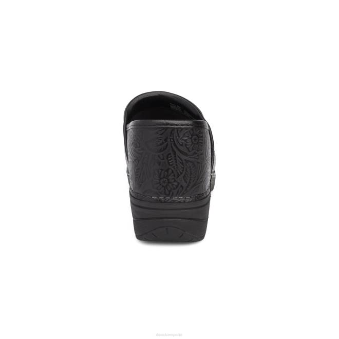 zuecos Dansko 4FJX4 XP 2.0 mujer estampado floral negro - Image 4