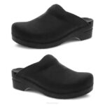 zuecos Dansko 4FJX54 Carlos personalizado mujer negro aceitado - Image 3