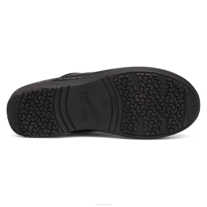 zuecos Dansko 4FJX6 XP 2.0 mujer tire hacia arriba negro - Image 6