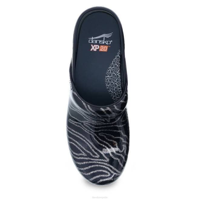 zuecos Dansko 4FJX9 XP 2.0 mujer patente de ondas de brillo - Image 4