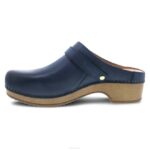 mules y slip-ons Dansko 4FJX167 baya mujer plena flor bruñida azul marino - Image 2