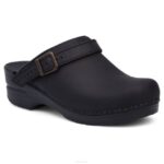 mules y slip-ons Dansko 4FJX169 ingrid mujer negro aceitado
