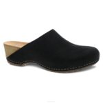 mules y slip-ons Dansko 4FJX187 Talulah mujer Nubuck molido negro