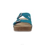 sandalias Dansko 4FJX103 diana mujer ante verde azulado - Image 4