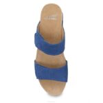 sandalias Dansko 4FJX149 loco mujer Nubuck fresado azul - Image 5