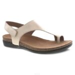 sandalias Dansko 4FJX60 reece mujer lino fresado bruñido