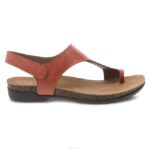 sandalias Dansko 4FJX63 reece mujer bruñido ceroso naranja - Image 2