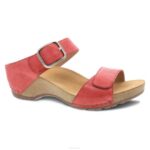 sandalias Dansko 4FJX79 tania mujer coral fresado bruñido