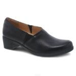 tacones y cuñas Dansko 4FJX250 Camdyn mujer nubuck negro bruñido