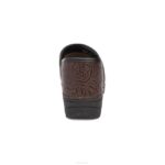 zuecos Dansko 4FJX12 XP 2.0 mujer marrón floral labrado - Image 4