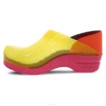 zuecos Dansko 4FJX25 profesional mujer amarillo translucido - Image 2