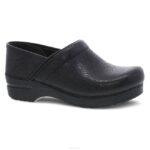 zuecos Dansko 4FJX35 profesional mujer cuero de filigrana negro