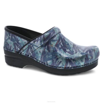 zuecos Dansko 4FJX36 profesional mujer patente pintada